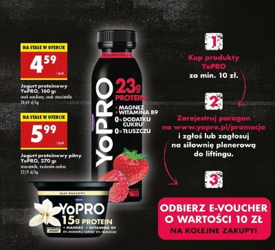 Jogurt proteinowy wanilia Danone yopro promocja