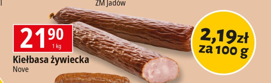 Kiełbasa żywiecka Nove promocja