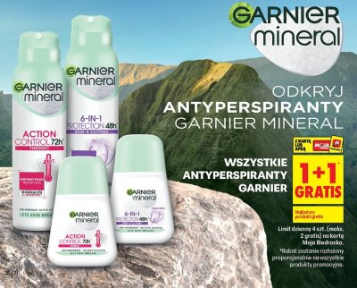 Antyperspiranty Garnier Mineral promocja w Biedronka