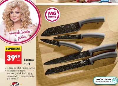Zestaw noży MG home promocja w Biedronka