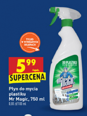 P艂yn do mycia plastiku Mr magic promocja