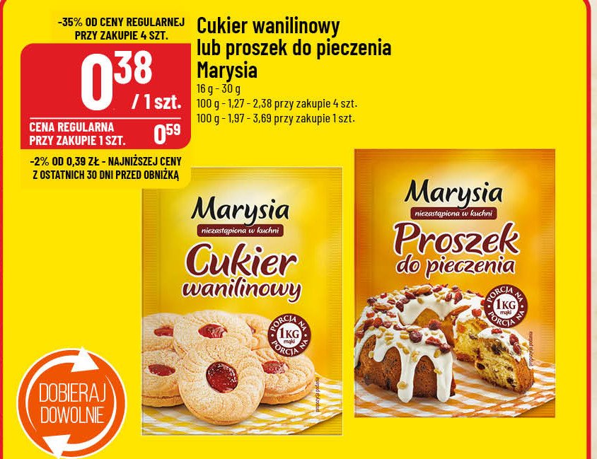 Cukier wanilinowy Marysia promocja w POLOmarket