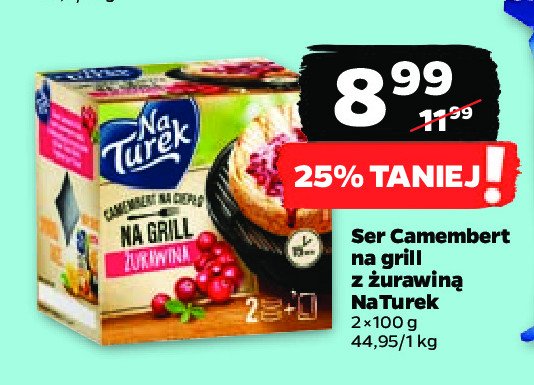 Camembert na grill + sos żurawinowy Turek naturek promocja