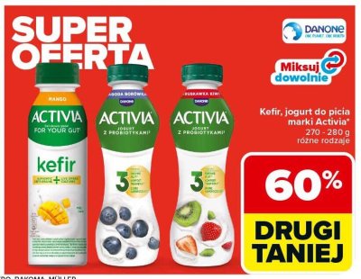 Kefir Activia mango promocja w Carrefour Market