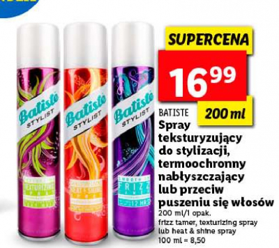 Lakier do w艂os贸w frizz tamer Batiste stylist promocja