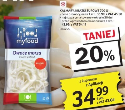 Kalmary krążki surowe promocja w Selgros