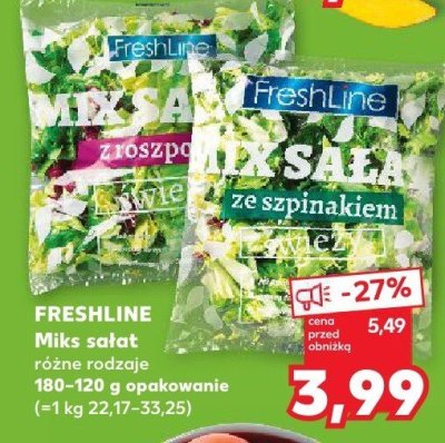 Mix sałat ze szpinakiem promocja w Kaufland