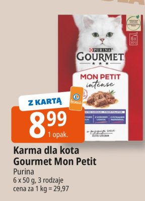 Karma dla kota Gourmet Mon Petit Purina promocja w Leclerc