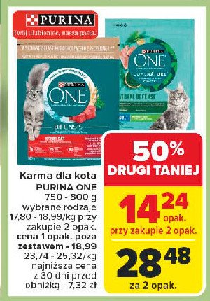 Karma dla kota indoor Purina one promocja