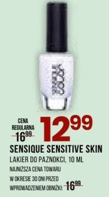 Lakier do paznokci SENSIQUE SENSITIVE SKIN promocja w Drogerie Natura