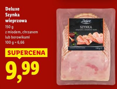 Szynka wieprzowa Deluxe promocja w Lidl