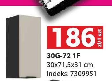 Szafka kuchenna 30G-72 1F promocja w Merkury Market