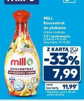 Koncentrat do płukania golden mist MILL promocja