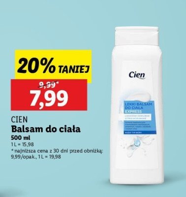 Balsam do cia艂a express Cien promocja