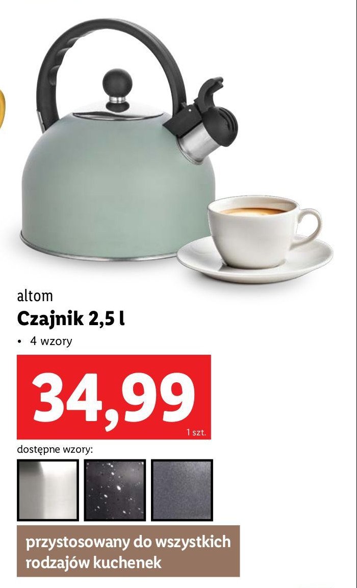 Czajnik nierdzewny 2.5 l Altom promocja