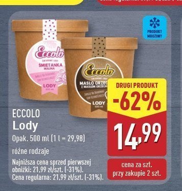Lody śmietanka malina Eccolo promocja