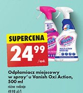 Odplamiacz w sprayu do białych tkanin Vanish oxi action promocja