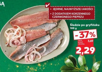 Śledzie po gryfińsku 100 g promocja w Kaufland