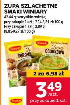 Zupa ogórkowa Winiary szlachetne smaki promocja