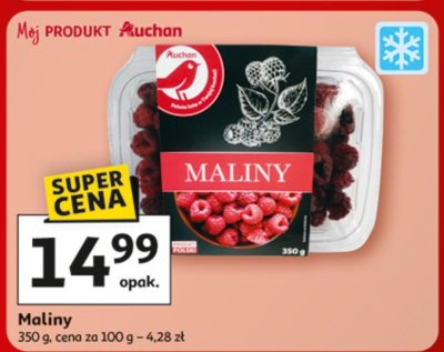 Maliny Auchan promocja w Auchan