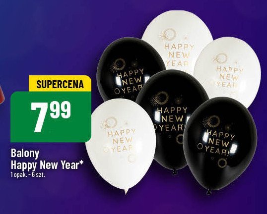 Balon happy new year promocja