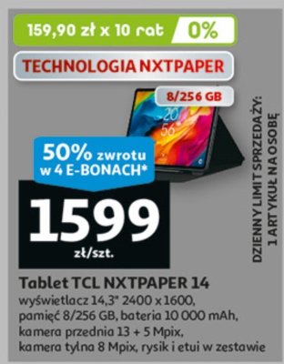 Tablet TCL NXTPAPER 14 promocja w Auchan