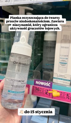 Pianka oczyszczająca Normacne Anti-Imperfection Cleansing Foam promocja w Hebe