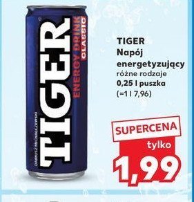 Napój original Tiger energy drink promocja