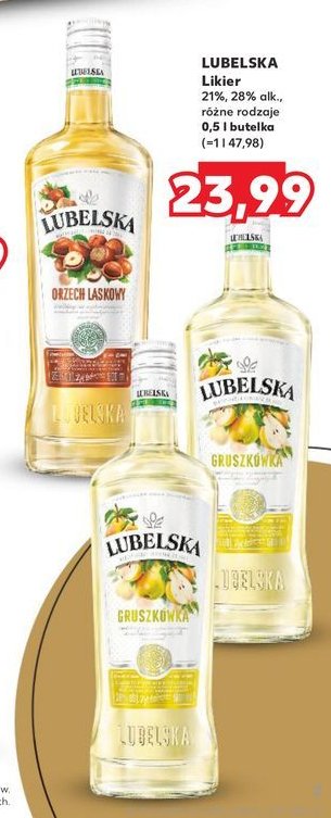 Wódka Lubelska gruszkówka promocja w Kaufland