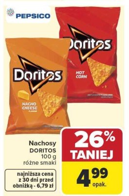 Chipsy Doritos, różne rodzaje promocja w Carrefour Market