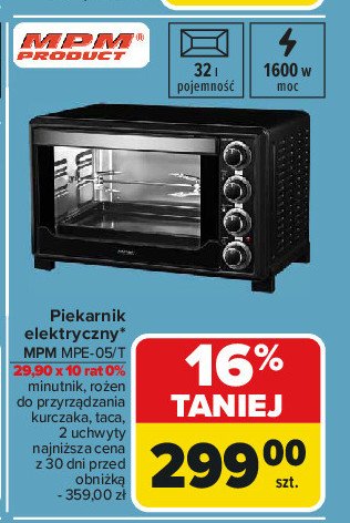 Piekarnik mpe-05/t Mpm product promocja w Carrefour