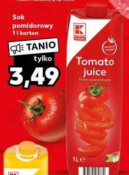 Sok pomidorowy K-classic promocja