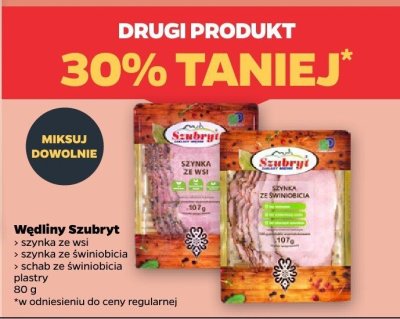 Wędliny: szynka ze wsi, szynka ze świniobicia, schab ze świniobicia drugi -30% taniej promocja w Netto
