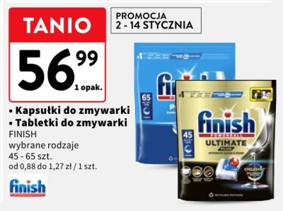 Tabletki do zmywarki Finish promocja w Intermarche