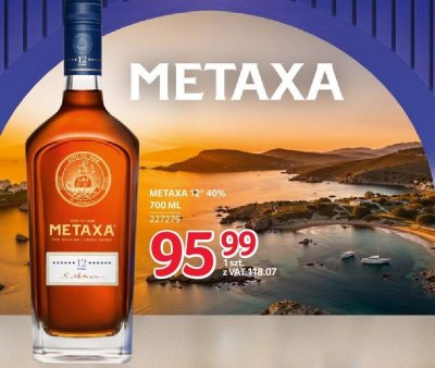 Brandy Metaxa 12* 40% 700 ml promocja w Selgros