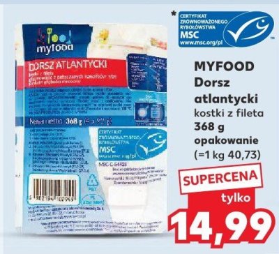 Dorsz atlantycki kostki z fileta  promocja w Kaufland