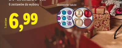Zestaw 10 /  24 szklanych bombek  promocja w Lidl