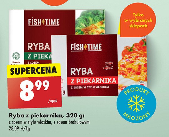 Ryba z piekarnika z sosem brokułowym Fish time promocja