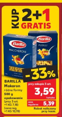 Makaron fusilli Barilla promocja