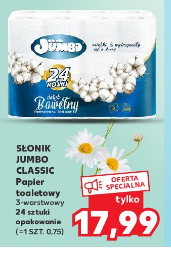 Papier toaletowy niebieski Słonik jumbo promocje