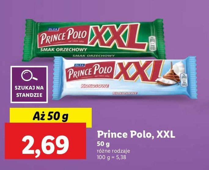 Wafelek kokosowy Prince polo xxl promocja