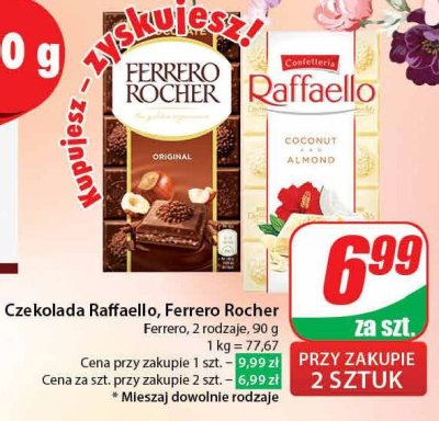 Czekolada Raffaello promocja