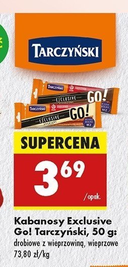 Kabanos drobiowy Tarczy艅ski exclusive go! promocja