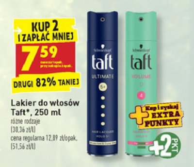 Lakier do włosów ultra strong Taft volume promocja
