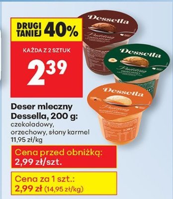 Deser mleczny orzechowy promocja w Biedronka
