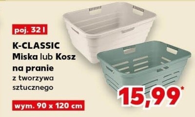 Miska lub Kosz na pranie K-CLASSIC promocja w Kaufland