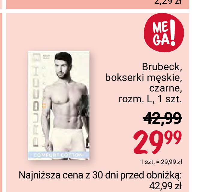 Bokserki rozm. l czarne BRUBECK promocja