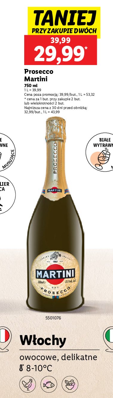 Wino Martini prosecco promocja w Lidl