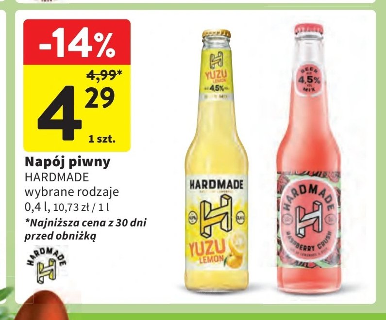 Piwo Hardmade yuzu lemon promocja