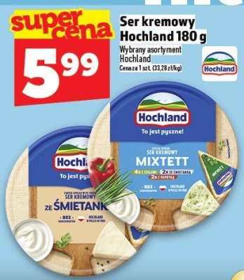 Ser kremowy Hochland 180 g promocja w TOPAZ